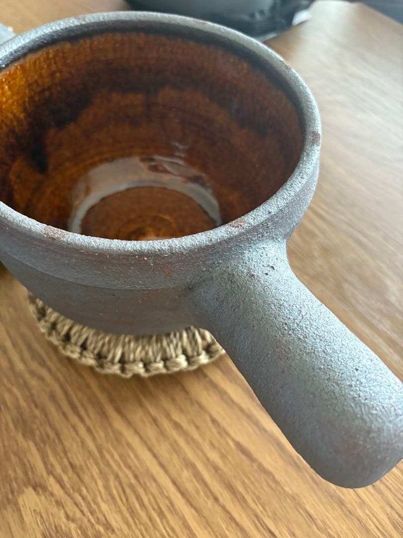 【希少入手困難】岩井窯 蓋付片手土鍋（大）