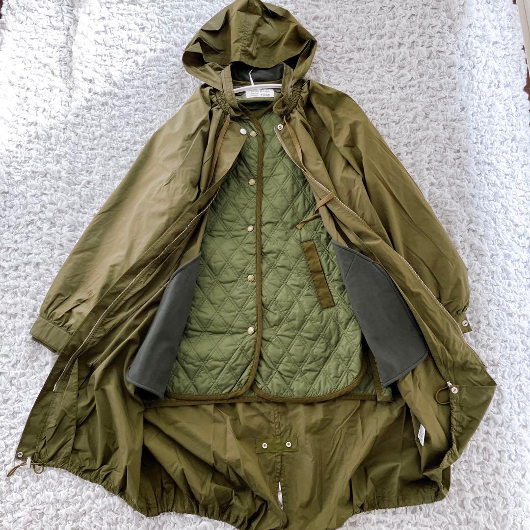 美品【TICCAティッカ】ライニング付モッズコート 定価79,200円　3way