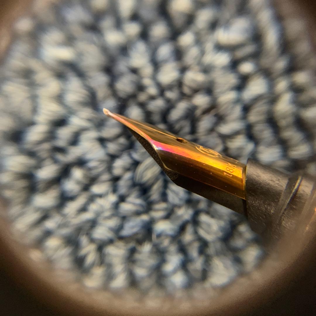 カルティエ 万年筆 ペン先 18K 750 刻印 シルバー ゴールド