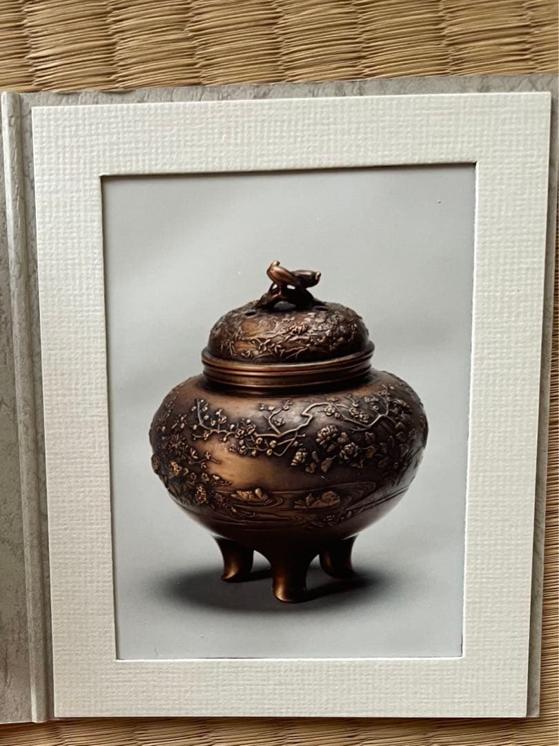 高岡銅器 花鳥香炉 村田宏(日展作家)