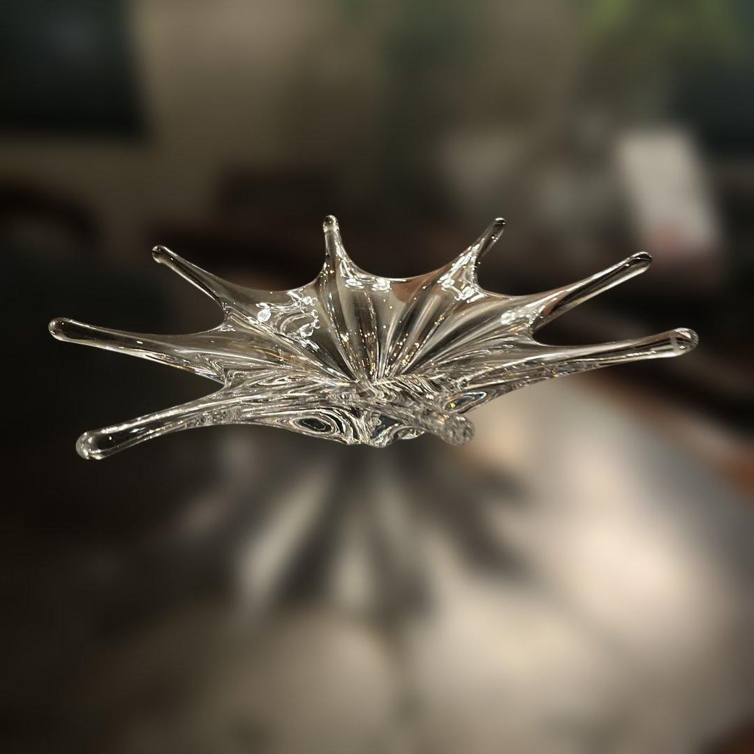 年末値下げオールドバカラ　希少フルーツコンポート　特大 オブジェ　花入