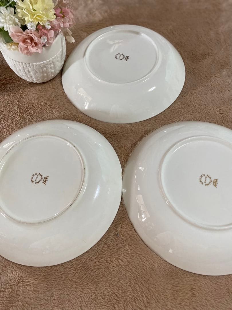 ナルミ　ミカサ　大皿　レトロ　カップアンドソーサー　セット　花柄