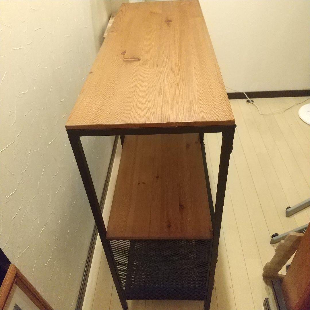 スチールラック メッシュパネル 2段収納