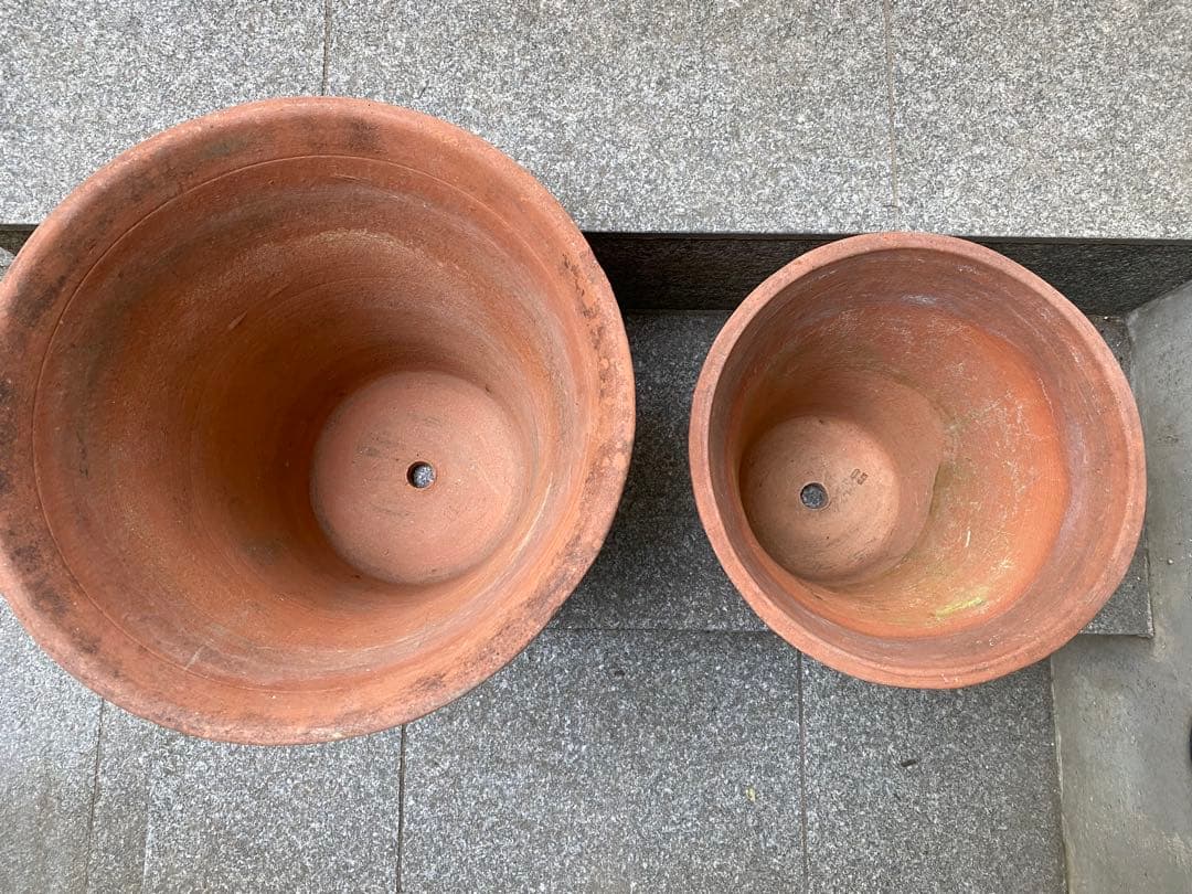 テラコッタ植木鉢 大小セット