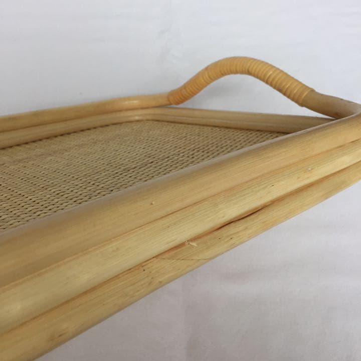 SARAH 籐 竹 トレー、お盆