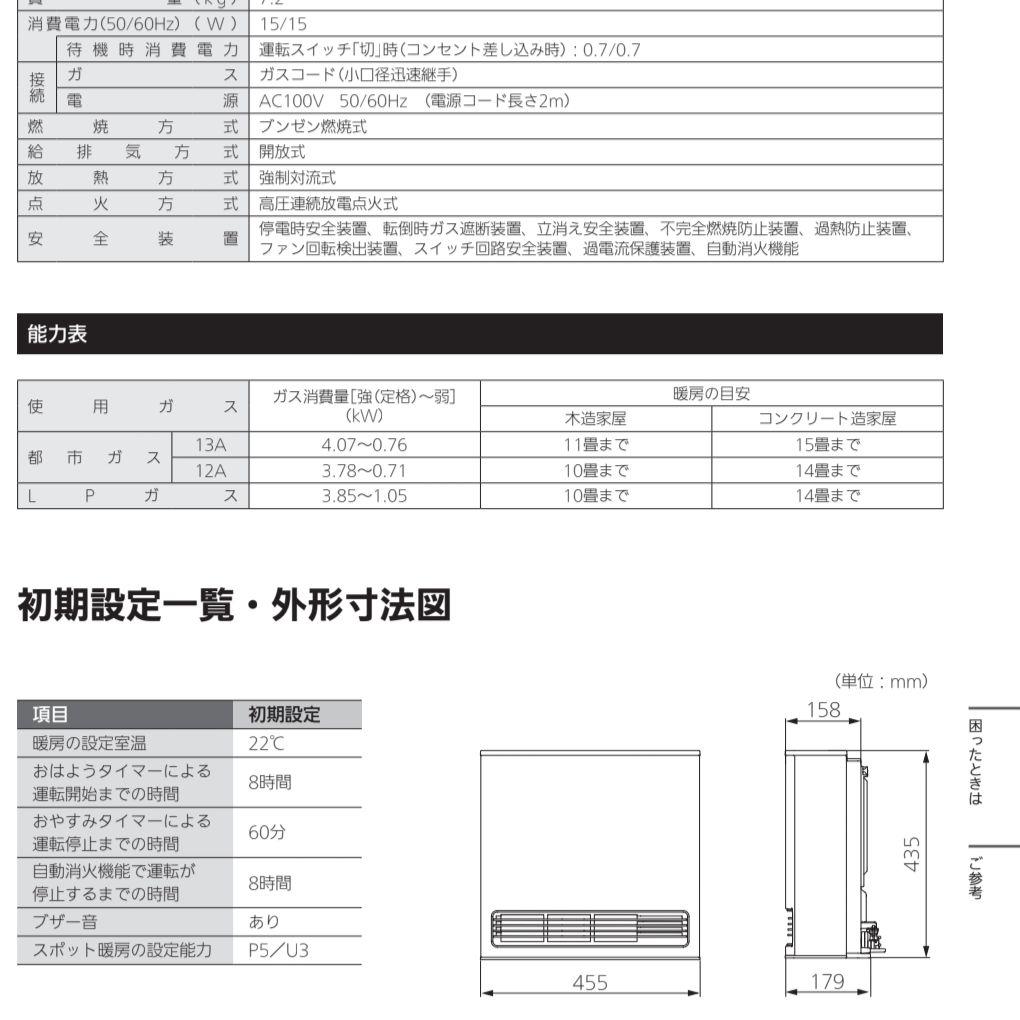 【最終価格】ノーリツ ガスファンヒーター 2021年製 都市ガス ガスホース付き