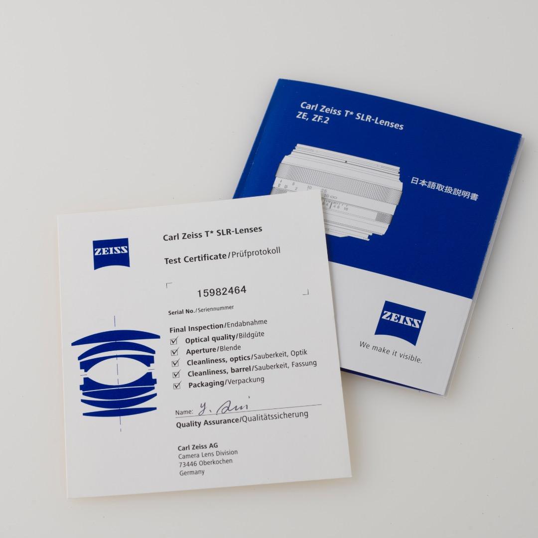 Carl Zeiss Planar T*1.4/85 ZE (キャノンEF)