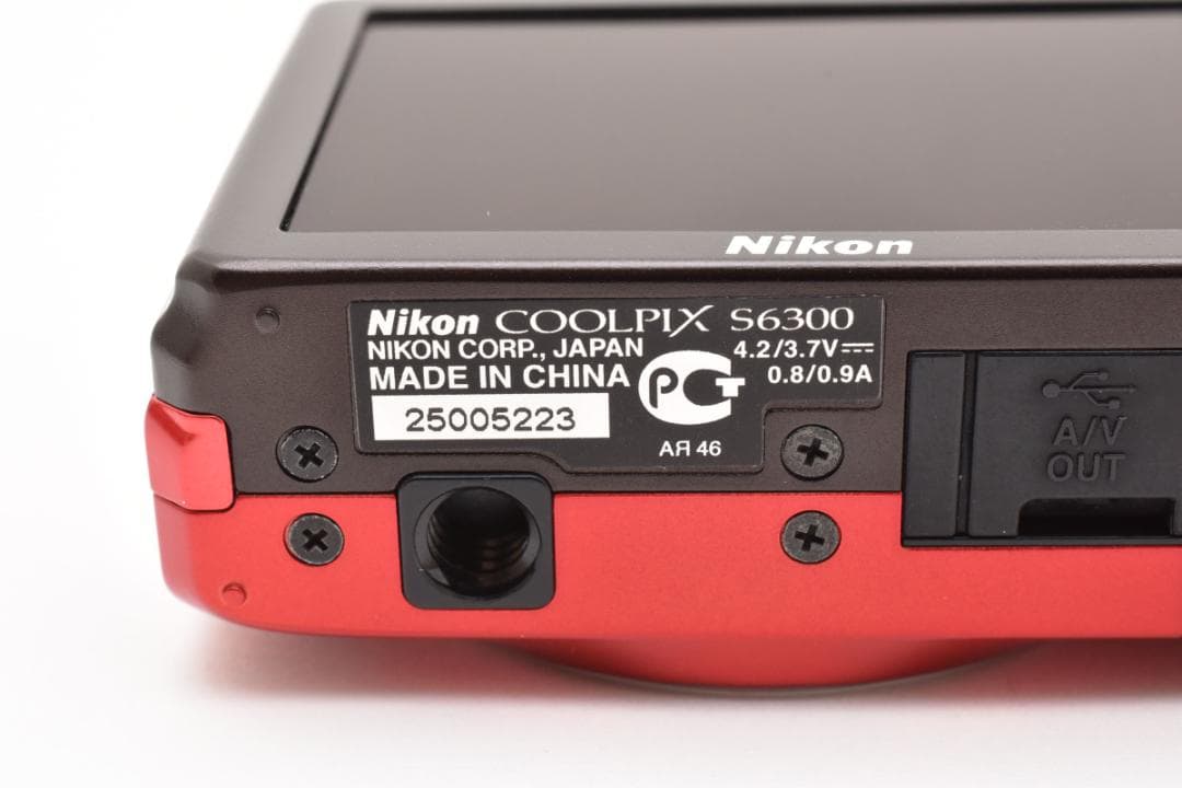 【美品】NIkon COOLPIX S6300 アーバンレッド　動作確認済