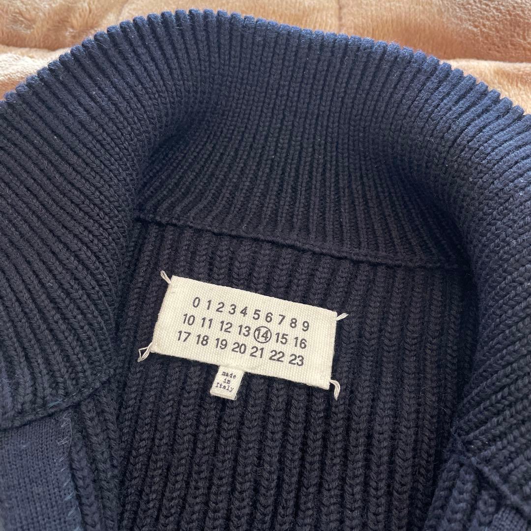 Maison Margiela ドライバーズニット　Mサイズ18aw 紺色