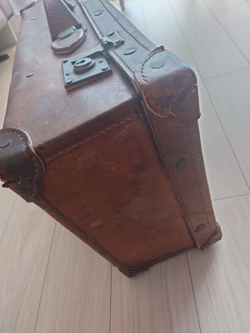 ヴィンテージ レザー トランクケース トランクバッグ レトロ雑貨 古道具