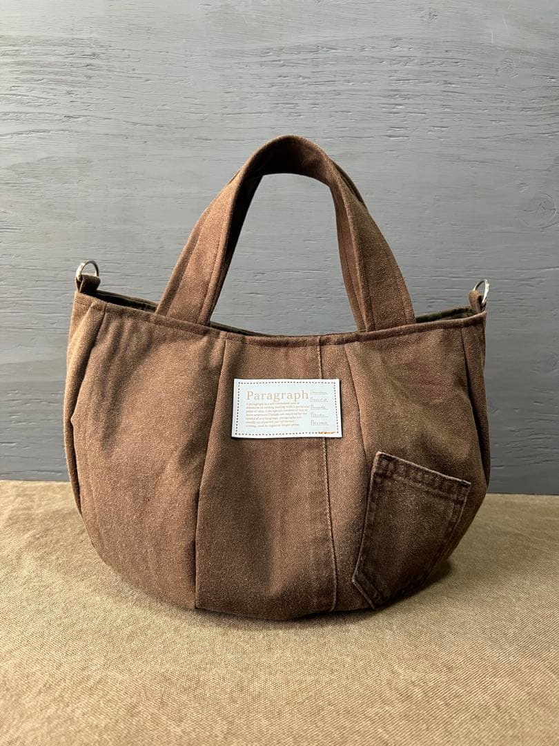 にさおりページ バルーンバッグ ころりんバッグ 旅行バッグ ハンドメイド