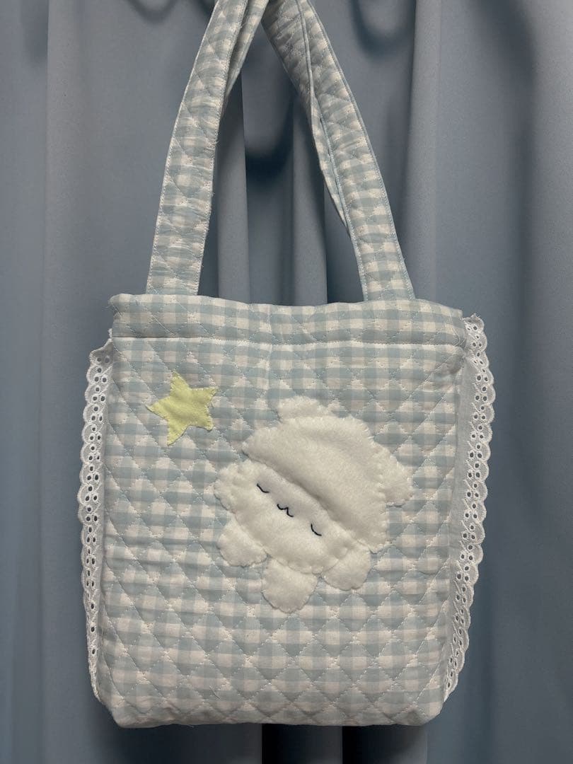 イカタコトートバッグ　おやすみ