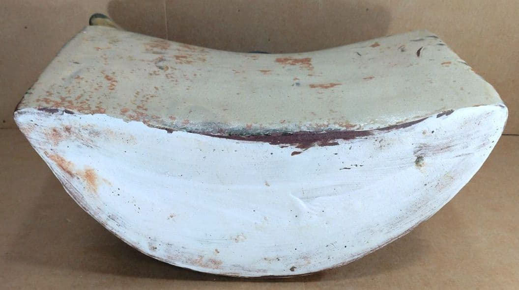 傑作【本物保証】金城次郎 魚紋抱瓶 共箱 栞 ｗ27㎝超 壷屋焼 人間国宝 美品