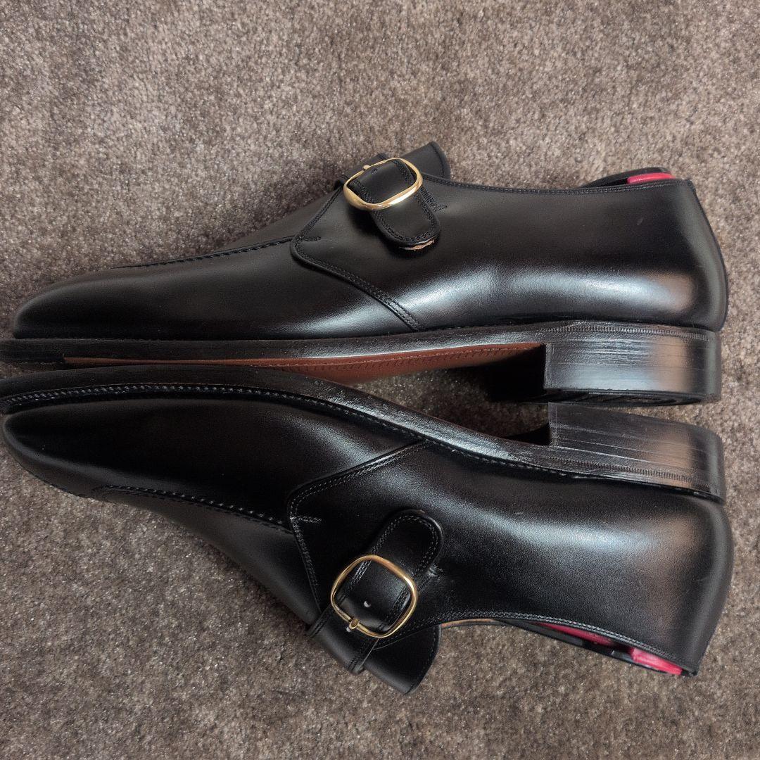 【美品✨SCOTCH GRAIN✨2E✨25cm】レザー ビジネス シューズ 黒