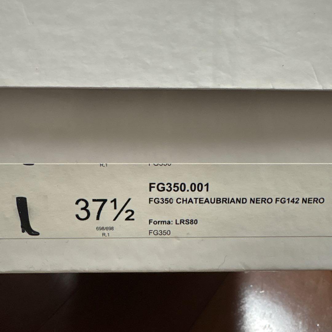 フラテッリジャコメッティ ロングブーツ 37.5 ブラック 24cm