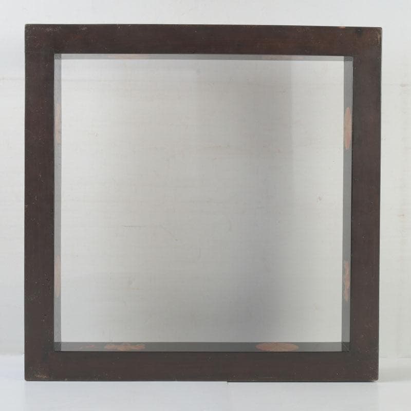 茶道具　黒漆　高台寺蒔絵　炉縁　在銘　共箱　V　9892A