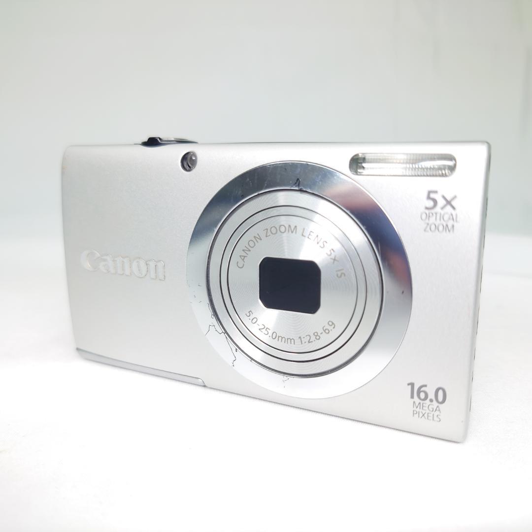 キャノン Canon A2400 IS コンパクトデジタルカメラ シルバー