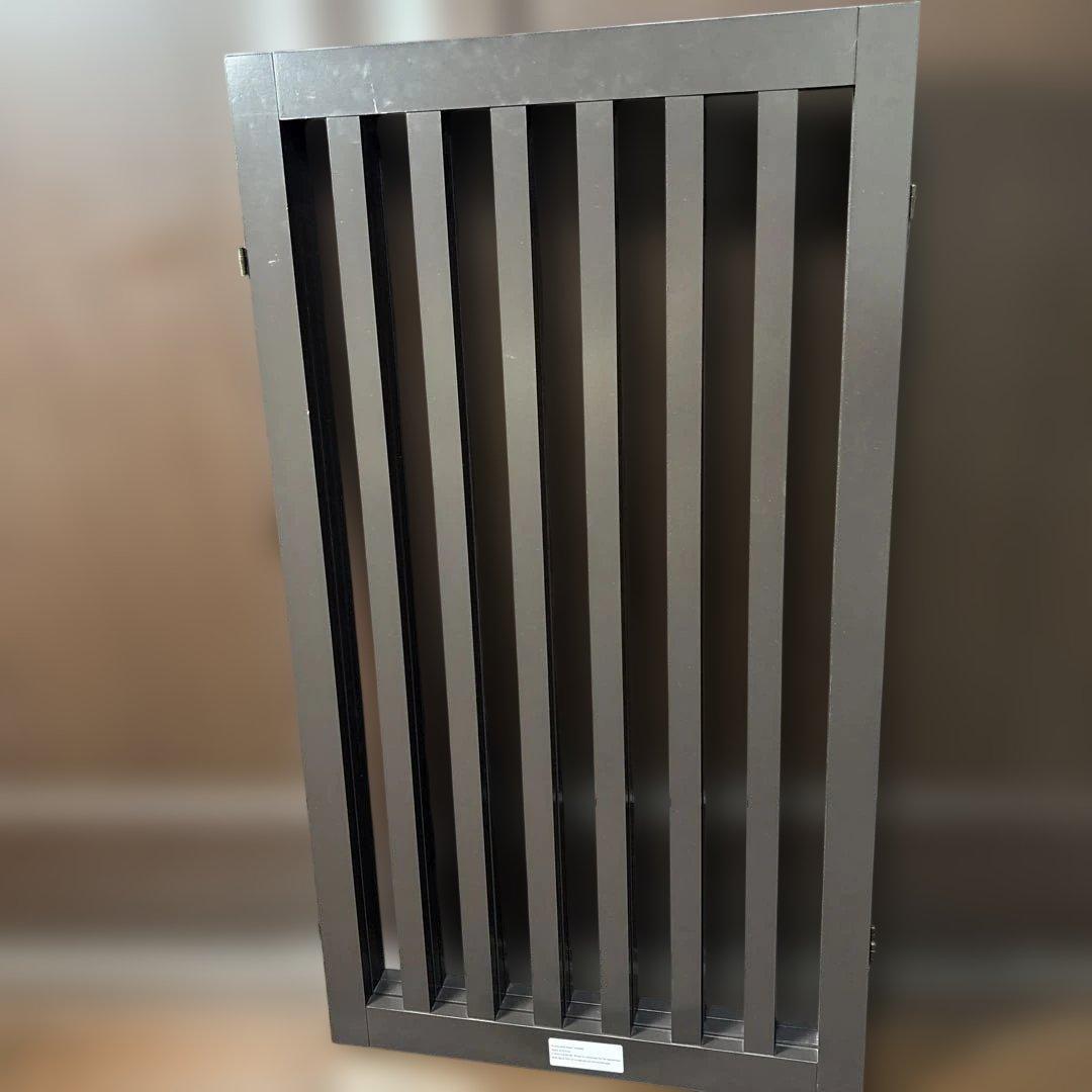 【良品】置くだけ　簡単　木製　折りたたみ式ペットゲート　パーテーション ブラウン