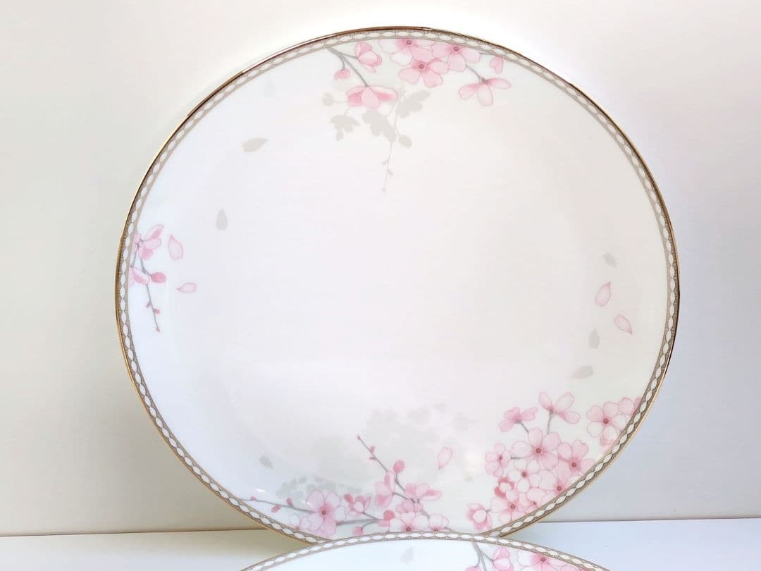 ウエッジウッド スプリング ブロッサム クーププレート　27ｃｍ　２枚