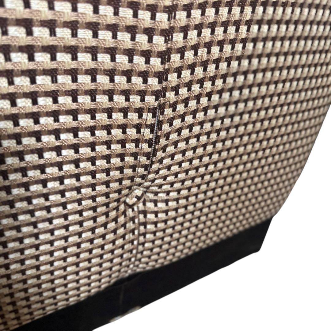 HR789 カリモク60 復刻プレート　総柄　1Pソファ　ベルベット　ボタン