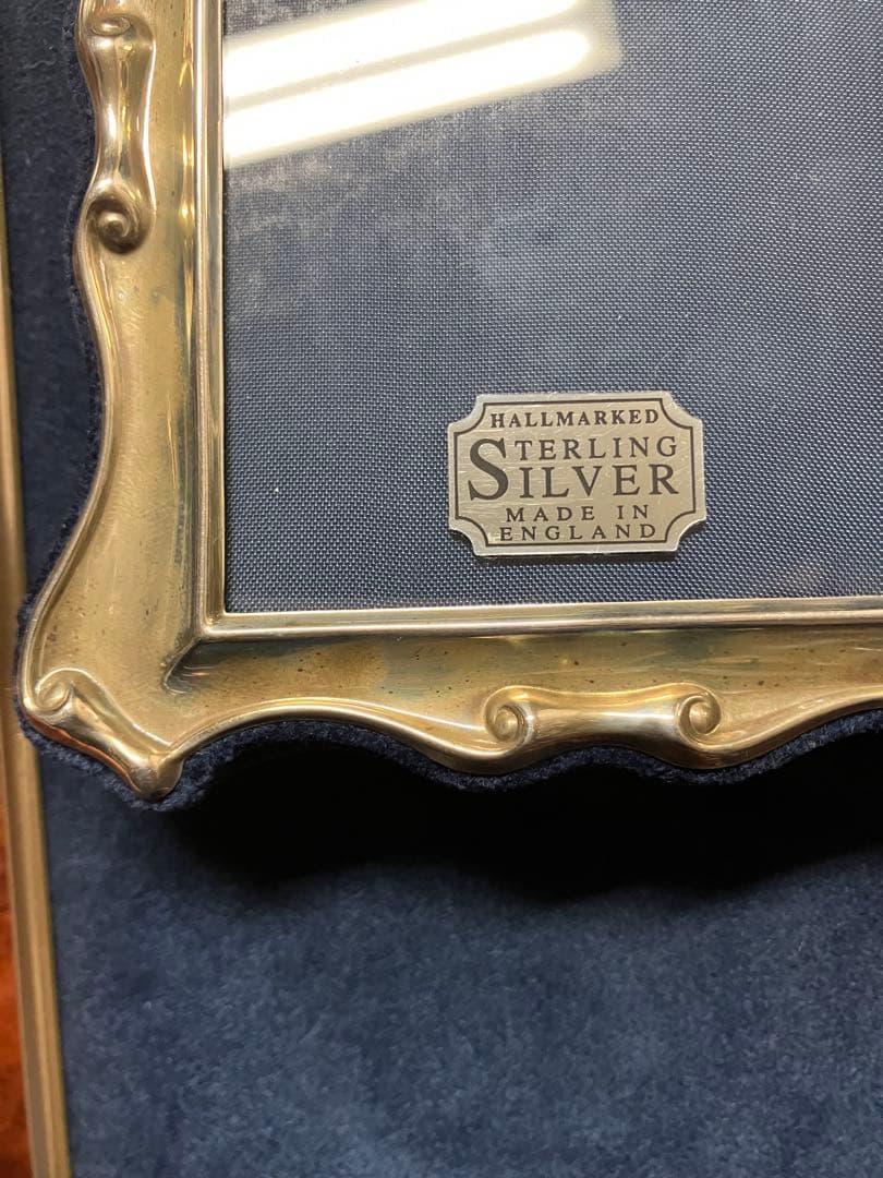 アンティークSIL925ミニ写真立てUK