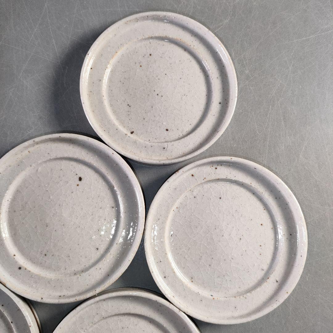 A1377-6/加藤幸兵衛窯/志野織部唐草文蒸碗5客/共箱/煮物椀/懐石道具/