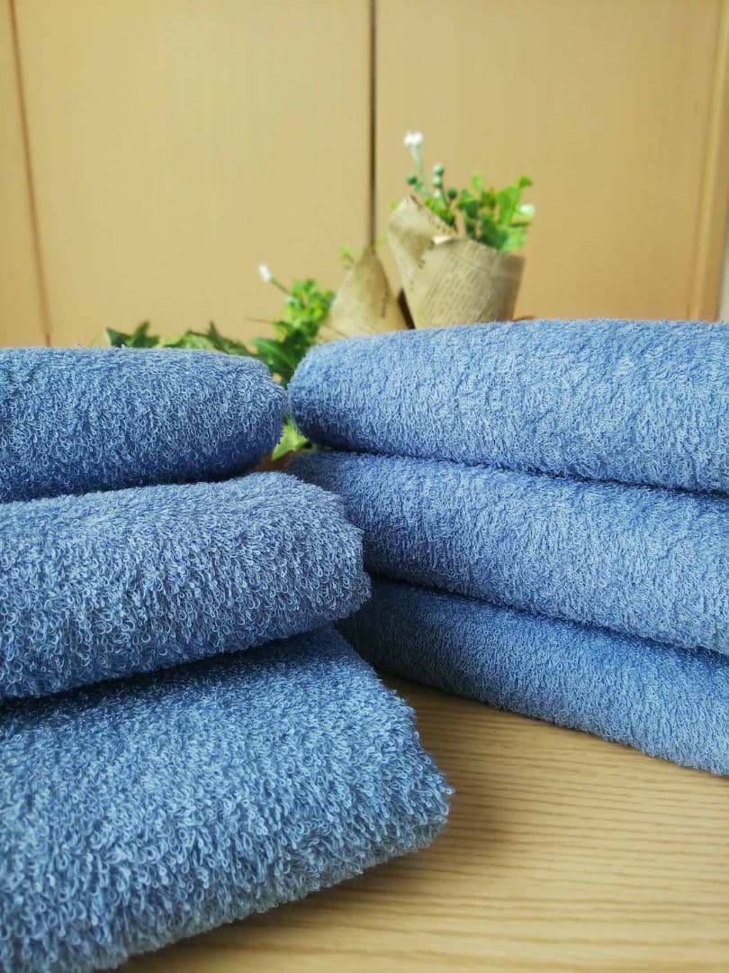 泉州タオル 高級綿サルビアブルーフェイスタオルセット20枚 タオル新品 まとめ