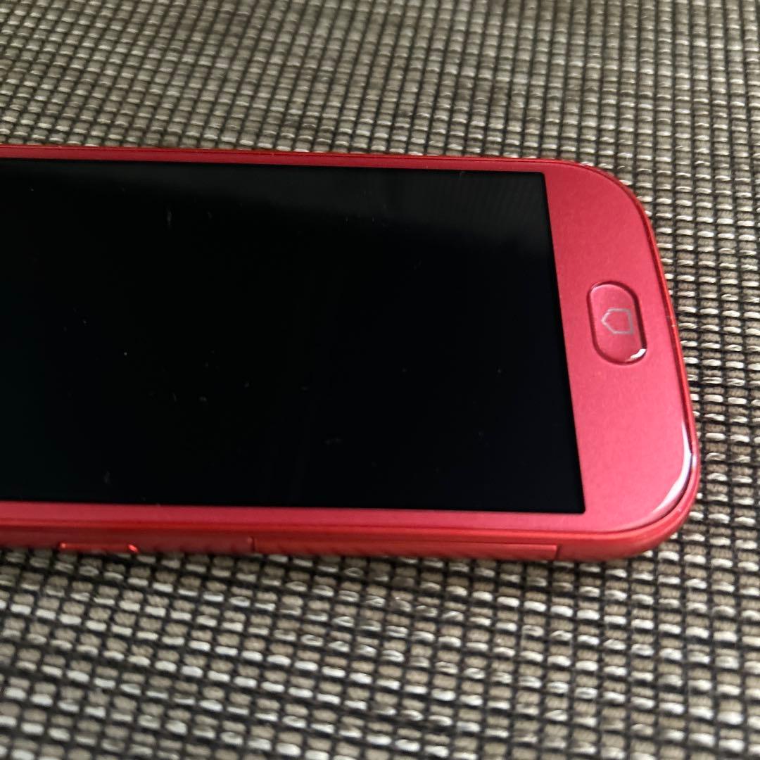 docomo ピンク　らくらくスマートフォン　視覚補助設定も可能！