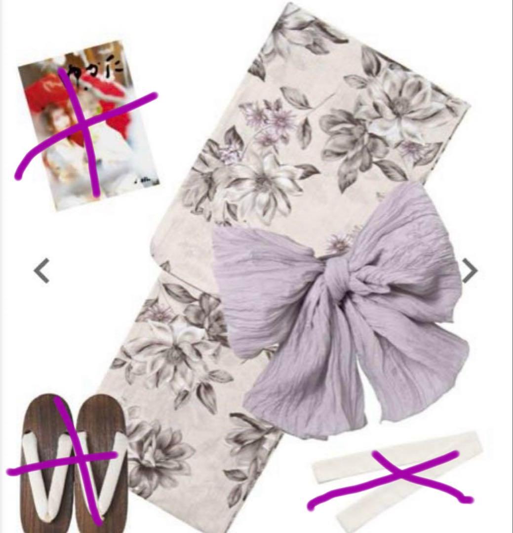 Dita 浴衣うたかたの月下美人（浴衣.帯）