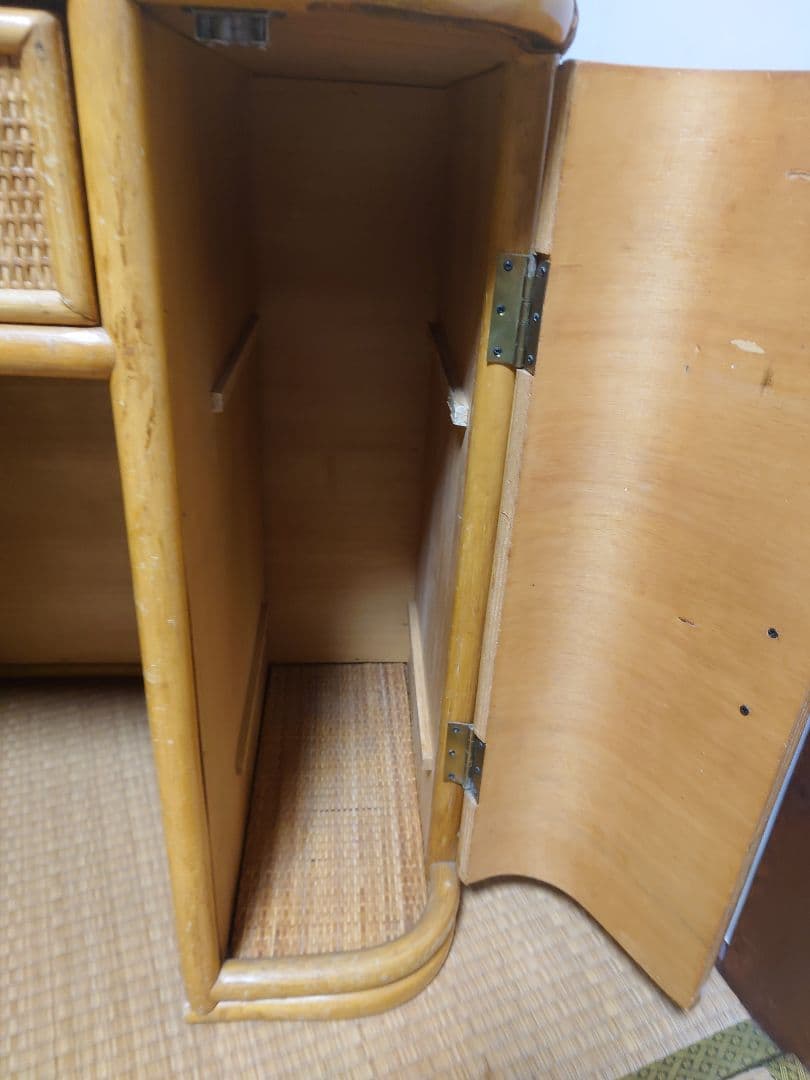 ラタン ドレッサー 鏡台