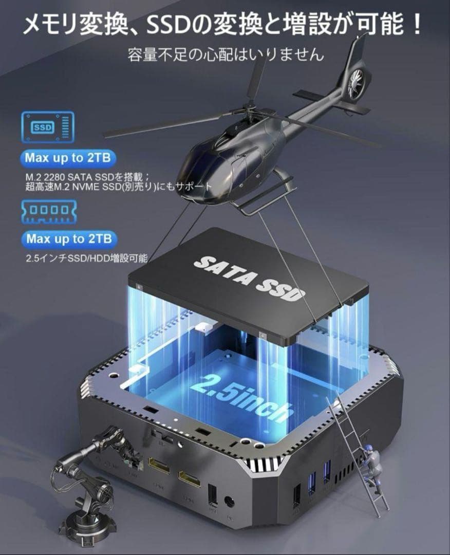 I*e様 NiPoGi AK2PLUS ミニPC 8GB 256GB N100