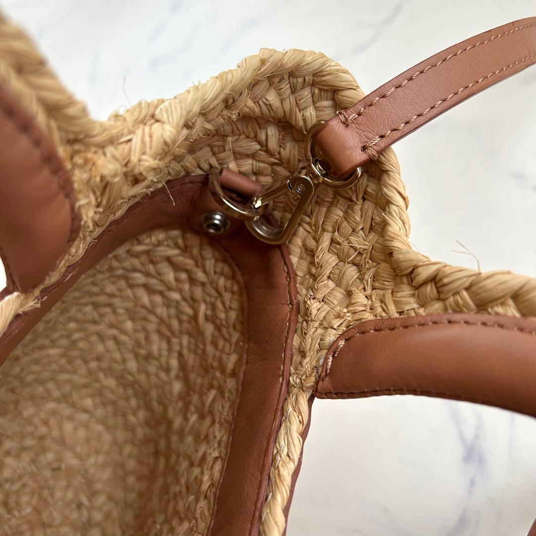 極美品✨ヘレンカミンスキー 2way ラフィア バッグ ショルダー
