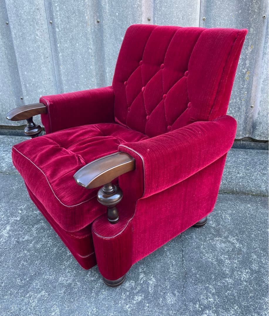 モリシゲ家具/MORISHIGE/オリーブ印/高級/1Pソファ/アームソファ/②