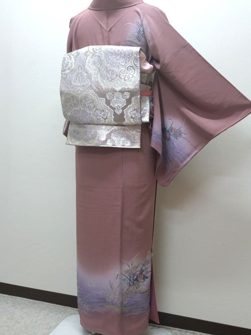 765　半額セール　正絹　十日町友禅　未使用品　証紙付　訪問着 　4点フルセット