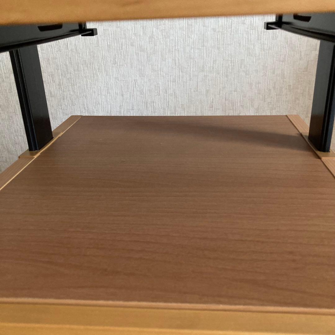 【イトーキ】学習机　袖机 レベルアップサイドワゴン ライトブラウン　可動式天板