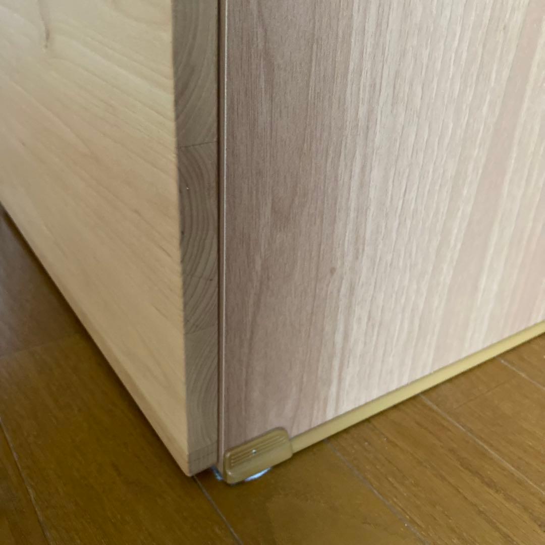 【イトーキ】学習机　袖机 レベルアップサイドワゴン ライトブラウン　可動式天板