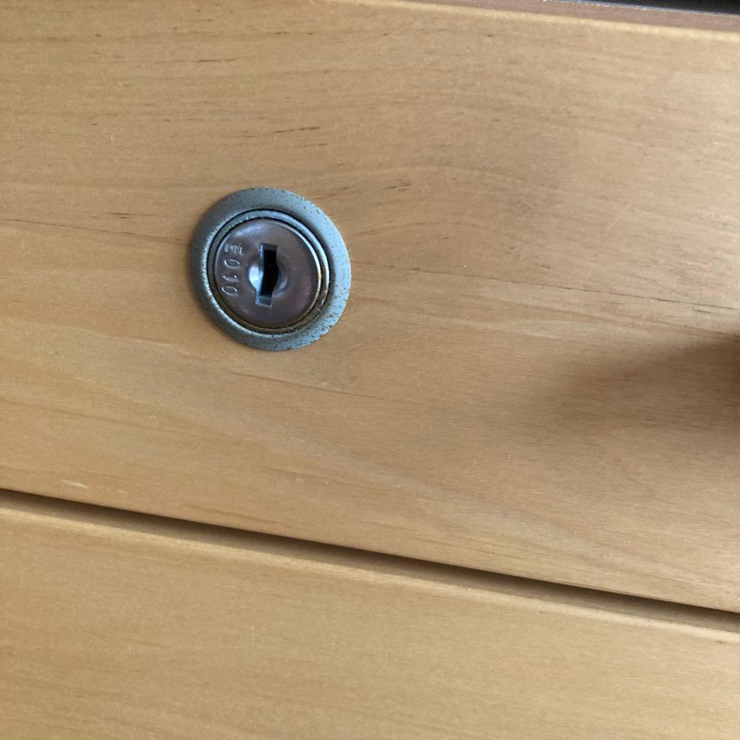 【イトーキ】学習机　袖机 レベルアップサイドワゴン ライトブラウン　可動式天板