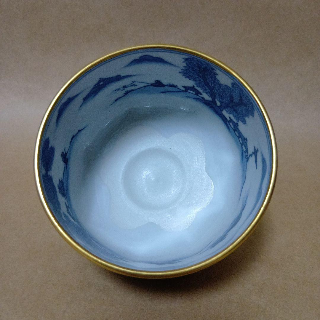 茶道具　金襴手祥瑞腰捻茶碗