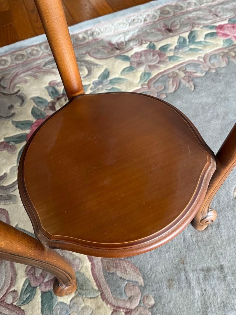 猫脚　花台　サイドテーブル　アンティーク　家具　大理石