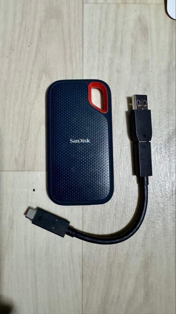 外付けハードディスク・ドライブ Sandisk Extreme Portable SSD 2TB