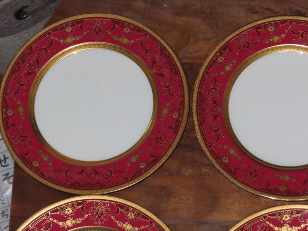 専用　ノリタケ100周年　21ｃｍプレート6枚　クイーンズヘリテージシリーズ