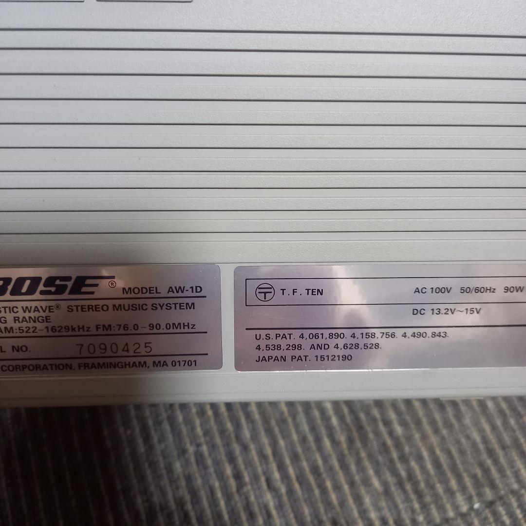 BOSE AW-1D(A) 完動美品 ピックアップ動作好調 保護カバー