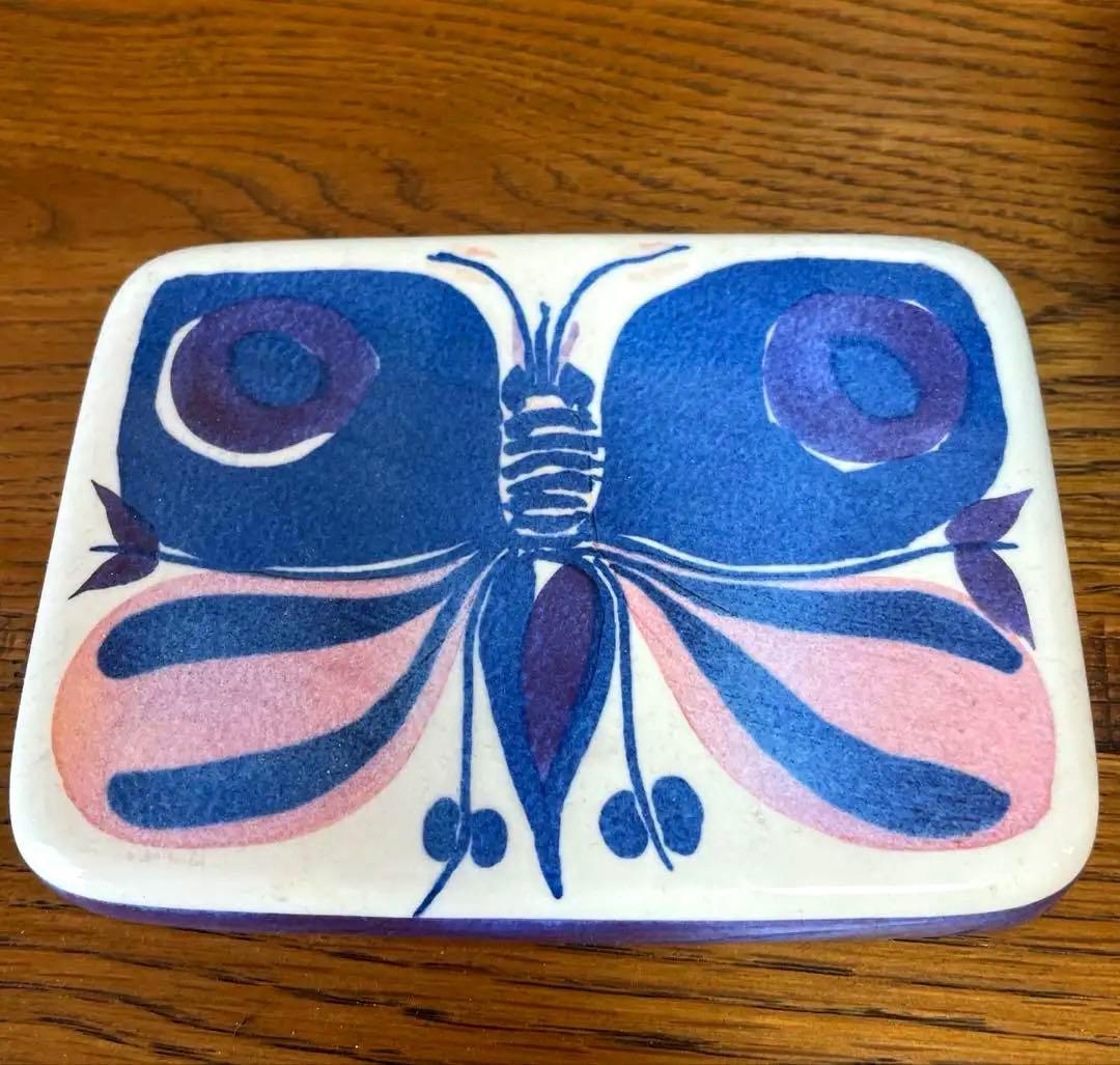 ロイヤルコペンハーゲン テネラ Tenera バタフライ　バター ケース