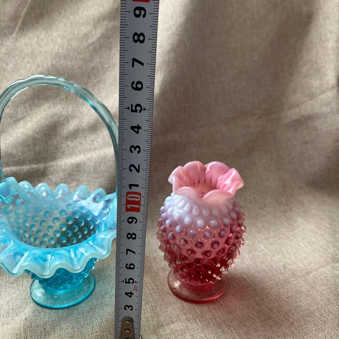 フェントン　アメリカ　ビンテージ　バスケット　ホブネイル