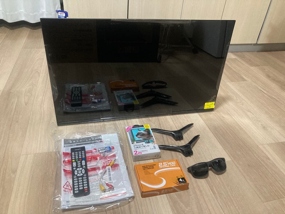 テレビ　wチューナー　外付けHDD(4TB) iPhone iPadミラーリング