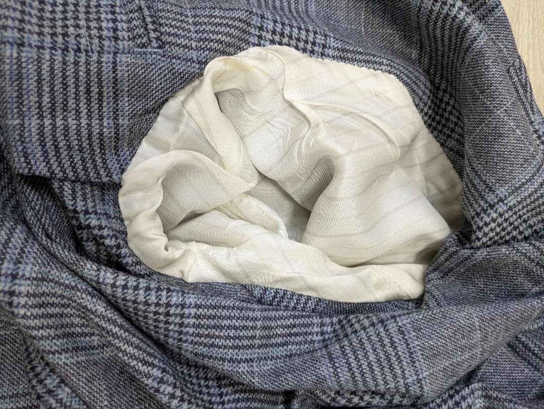 麻布テーラー　R&BLUES グレー チェック柄 ジャケット