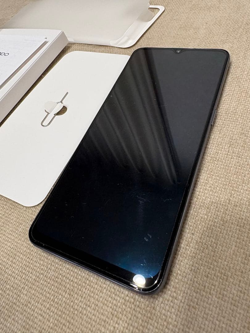 【動作確認済】OPPO A73 SIMフリー ネイビー 美品 付属品付き