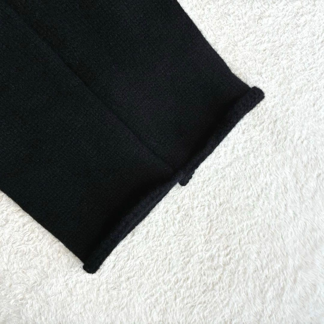 美品 ランフランセダンタン Degas ドガ 黒 ニット カーディガン 日本製