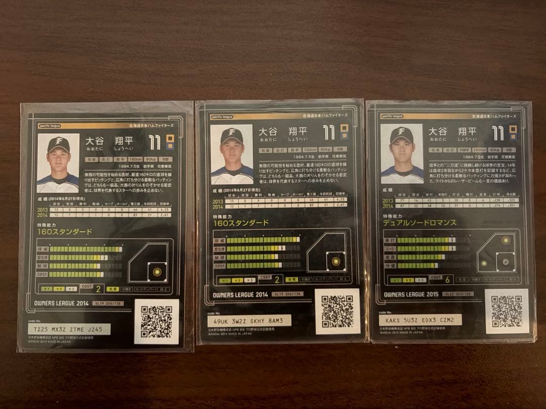 オーナーズリーグ　大谷