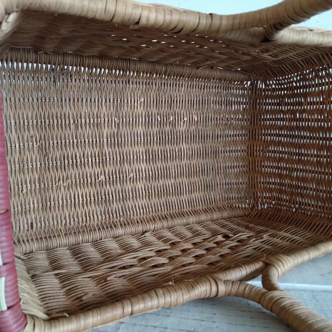 ラタン製バスケット　大　小　2個セット